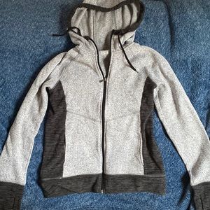 grey tek gear zip up size small